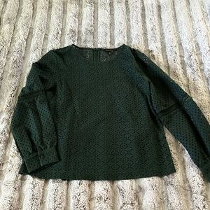 Banana Republic green blouse size medium